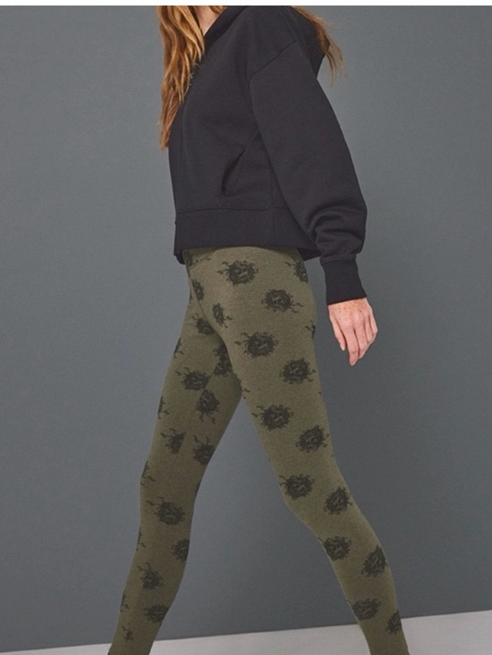 Pact Pants - Pact Women’s Size Large Olive Green Grateful Dead Leggings